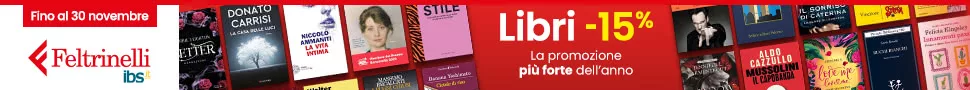 -15% Sconto su tutti i libri